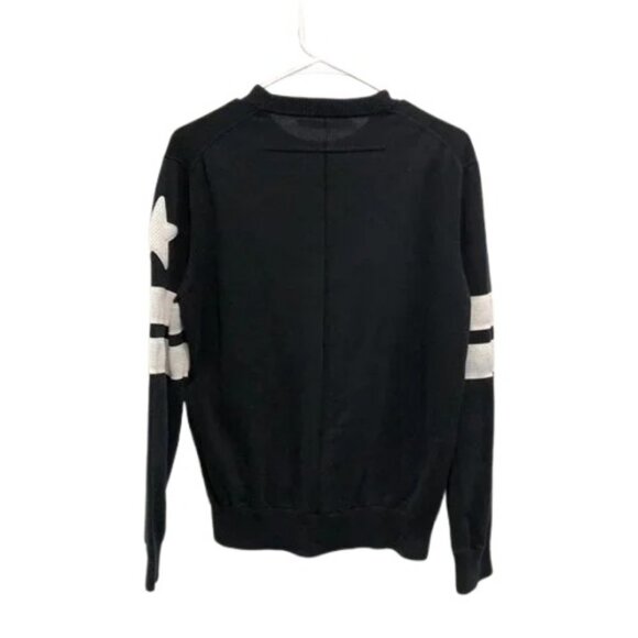 Givenchy black banded sleeve crew neck sweater size L - Picture 7 of 10